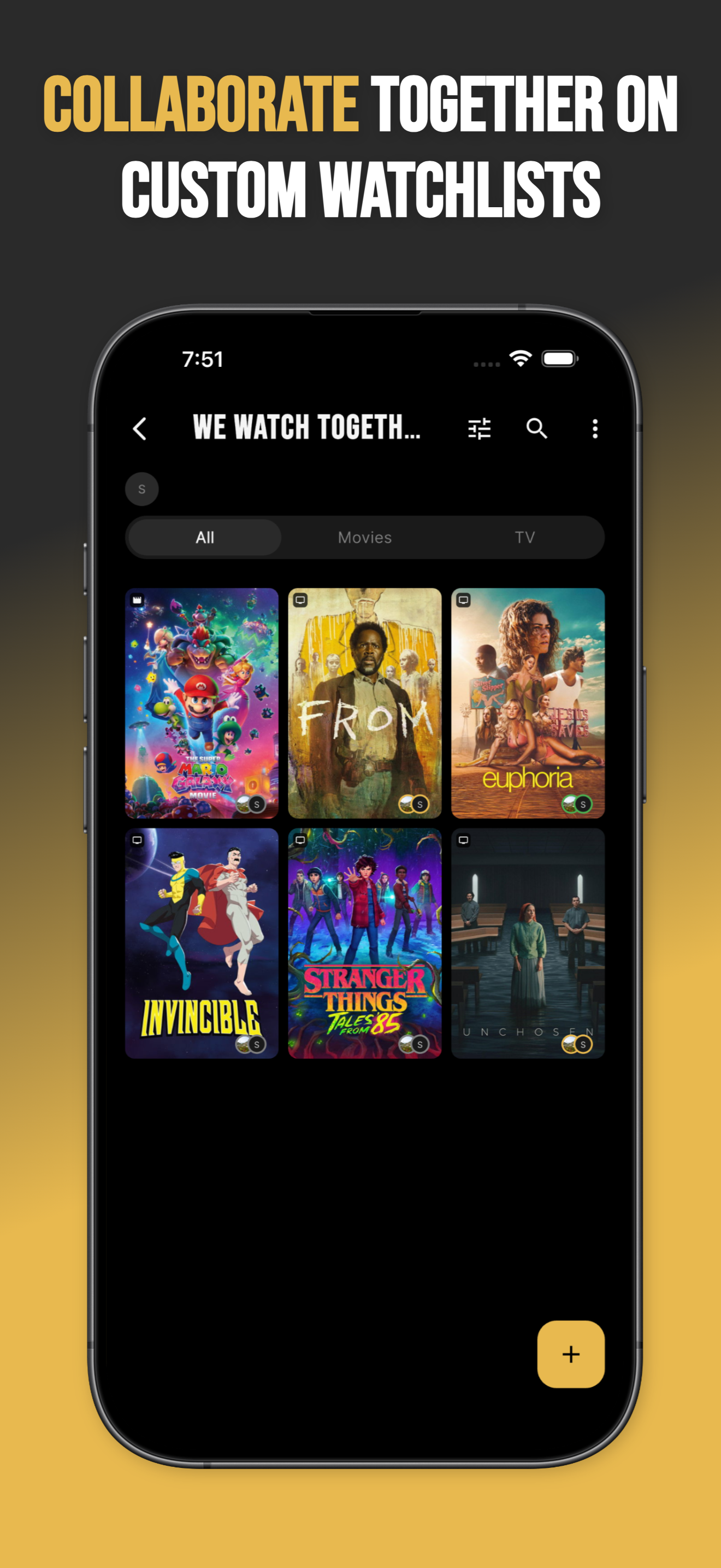 Showvie collaborative watchlists